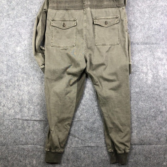 James Perse Women's Mixed Media Jumpsuit Size 2 Drawstring Stretch WACS6539 - Picture 6 of 6